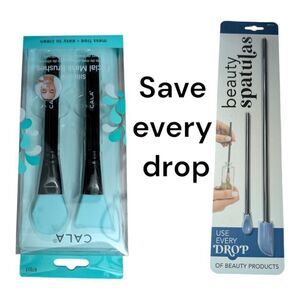 Set of 4: beauty spatulas and facial mask applicators. New